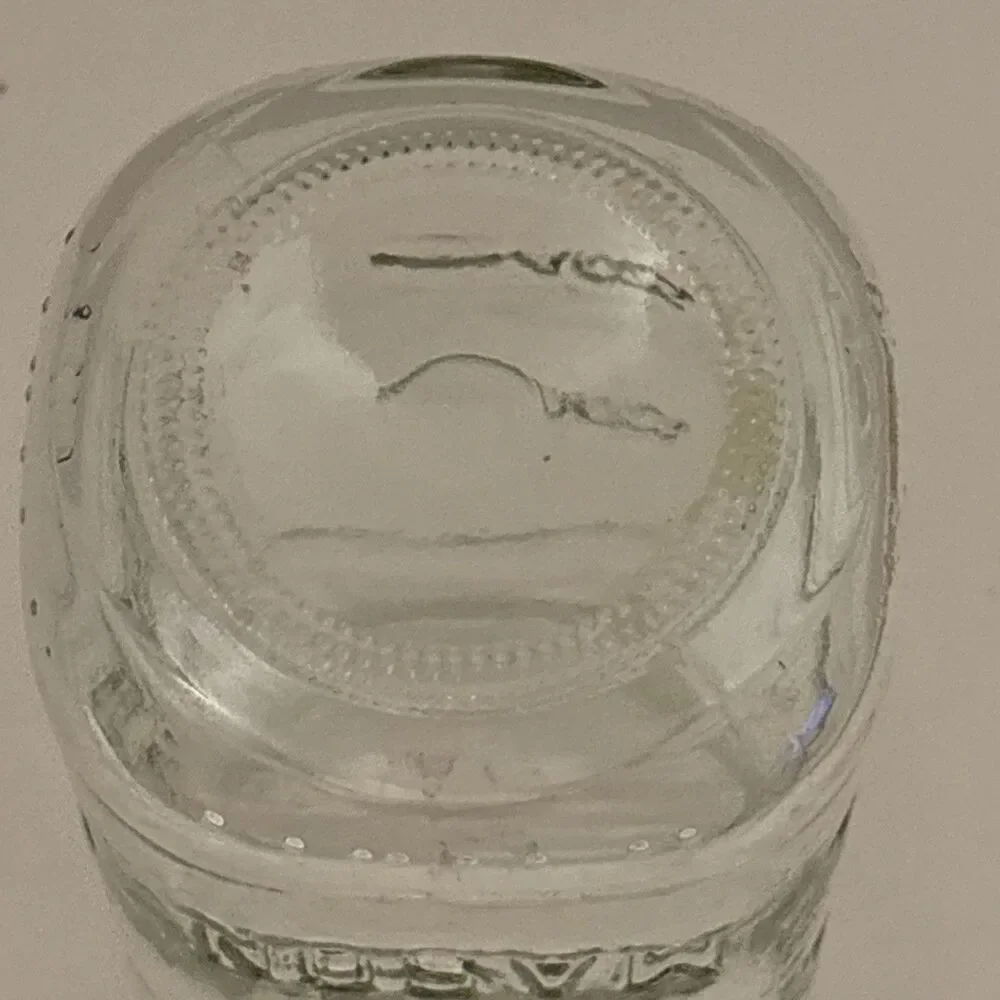 Atlas Mason Clear Glass Jar Pint Hazel-Atlas Glass Company 1910s-1950s NO LID